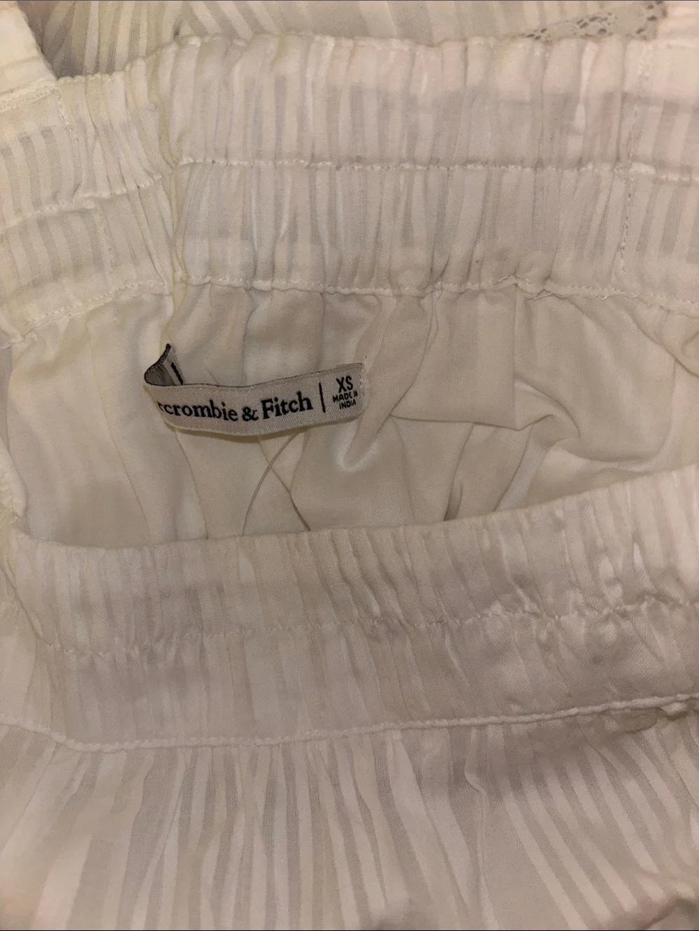 A&F 100% Cotton Tiered Flowy Maxi Dress XS
